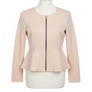 Topshop peplum baby pink blazer